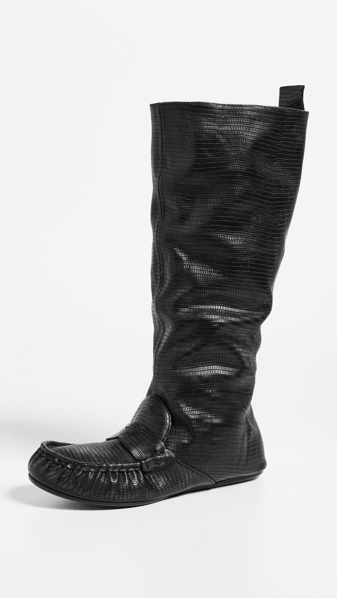 Bojan Slouch Lizard Boots by ACNE STUDIOS