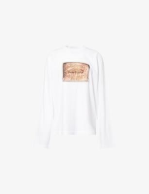 Bow Logo Long-Sleeve Cotton T-Shirt by ACNE STUDIOS