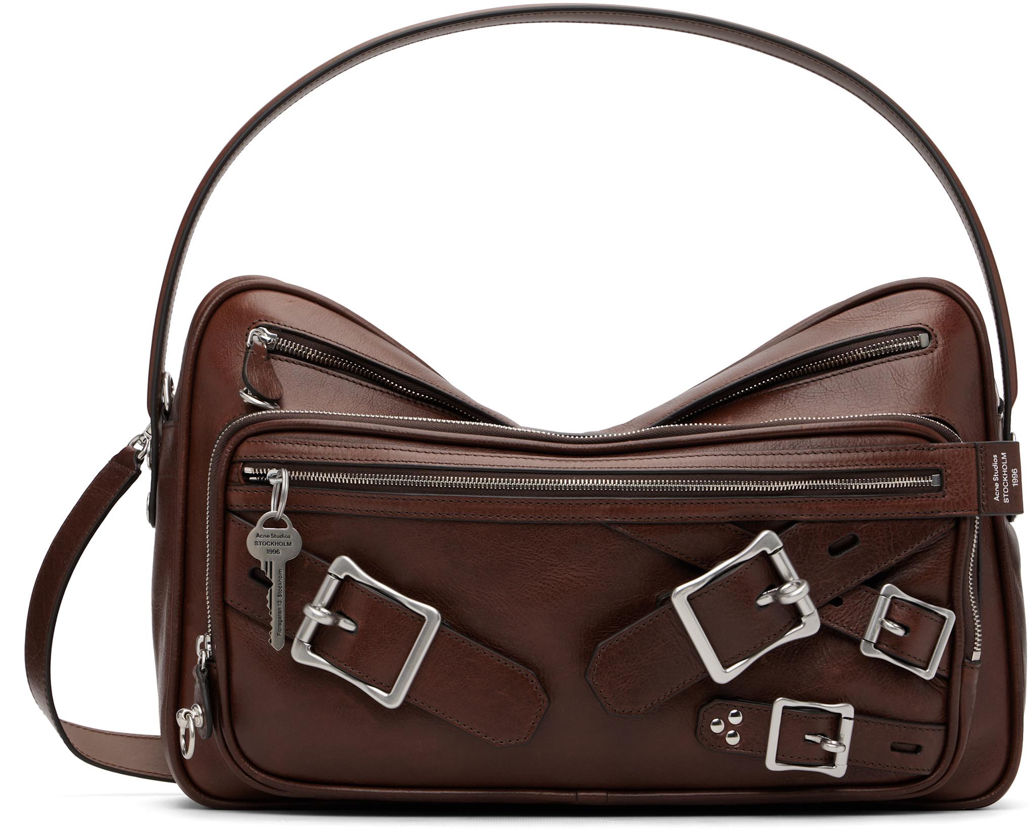 Brown Camero Camera Buckles Bag by ACNE STUDIOS