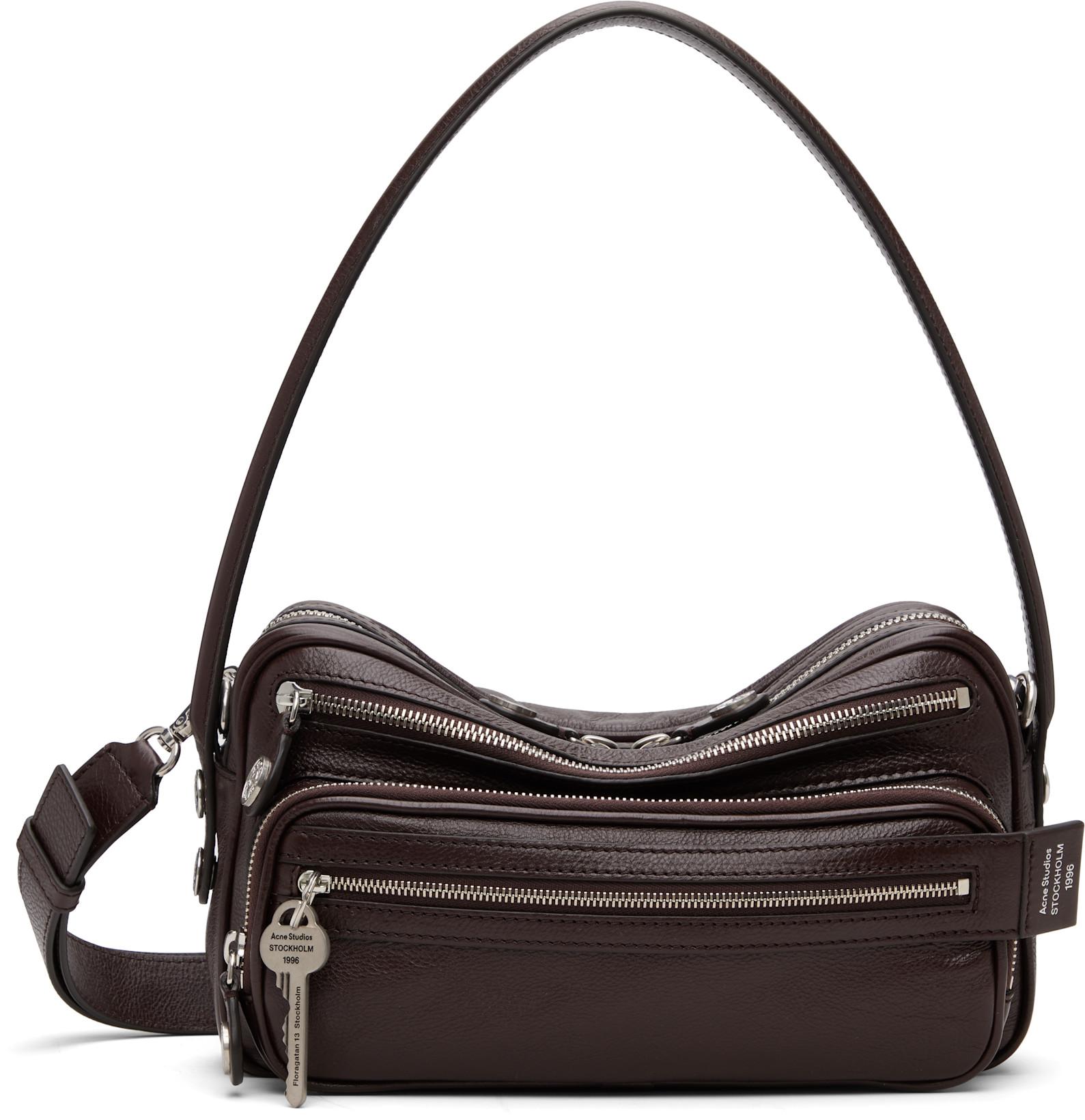 Brown Camero Party Bag by ACNE STUDIOS