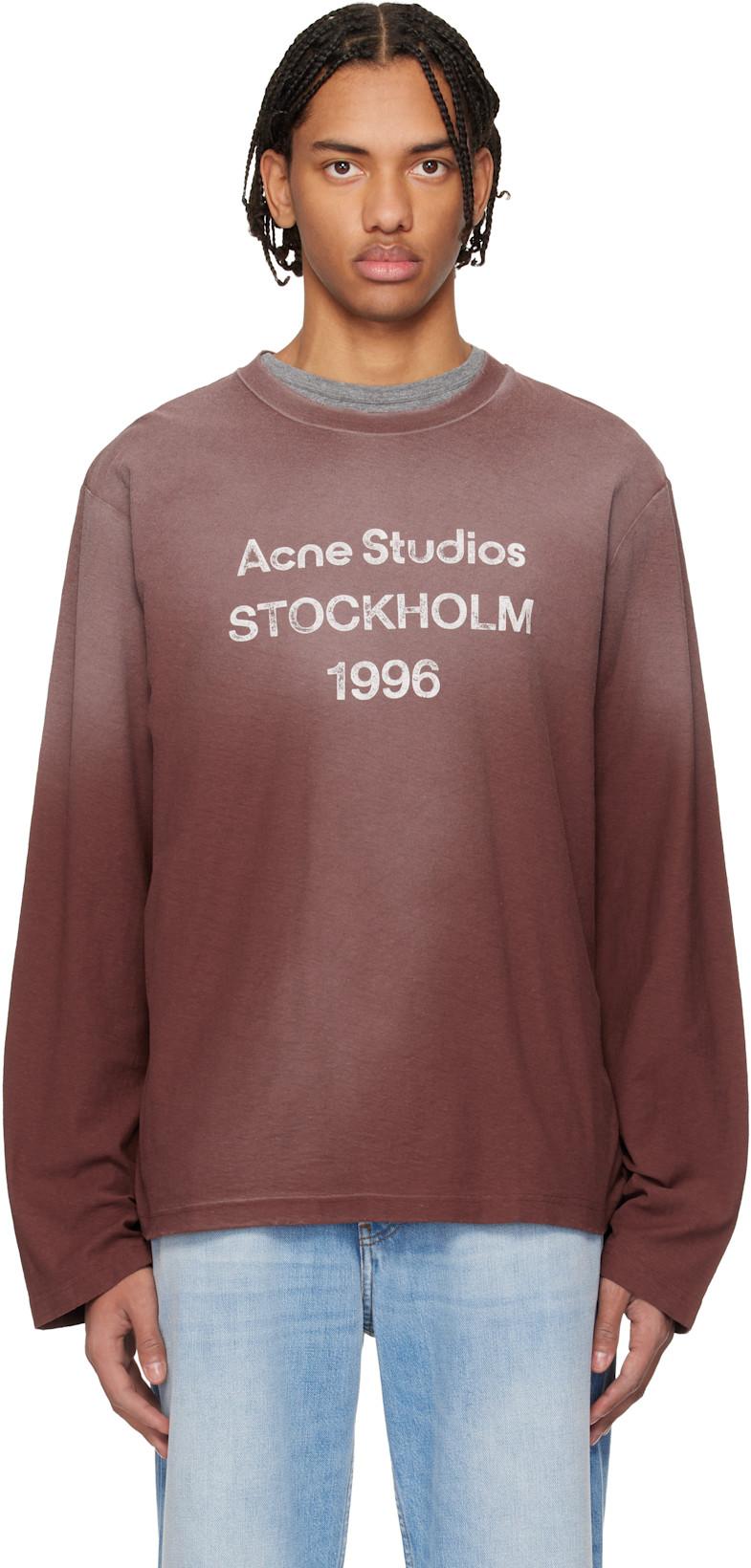 Brown Relaxed Fit Logo T-shirt by ACNE STUDIOS
