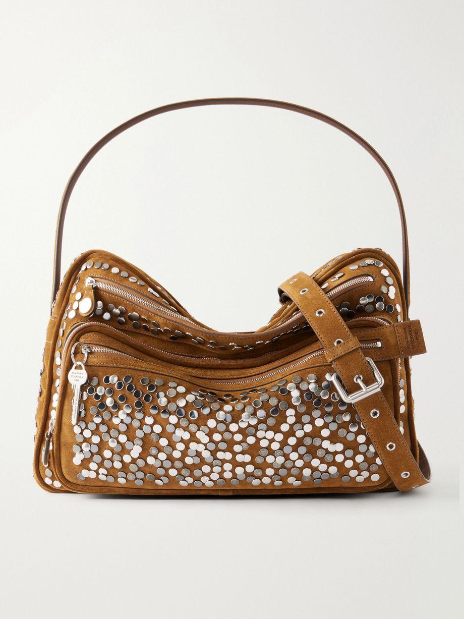 Camero Camera embellished suede shoulder bag by ACNE STUDIOS