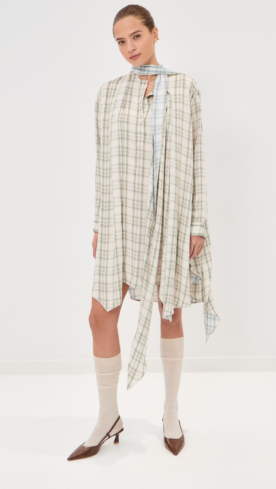 Check Tunic Dress by ACNE STUDIOS
