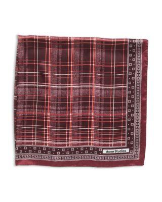Checkered Silk Scarf by ACNE STUDIOS