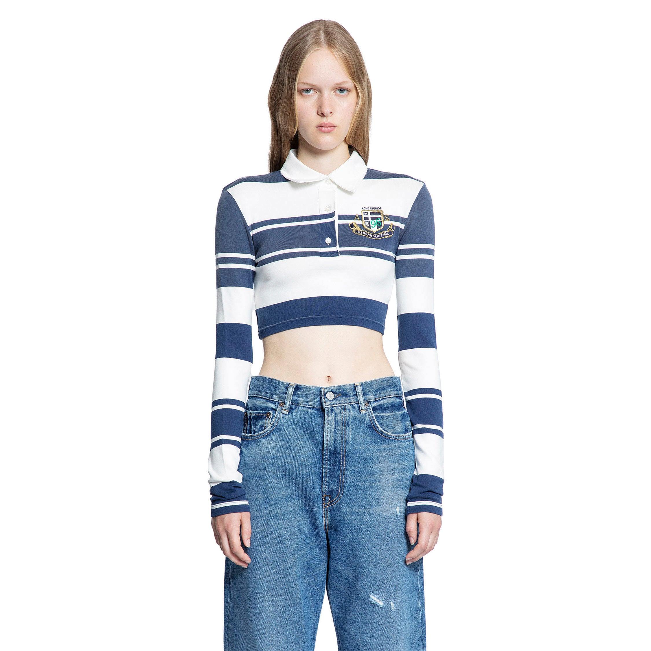 Cropped Varsity Polo Shirt by ACNE STUDIOS
