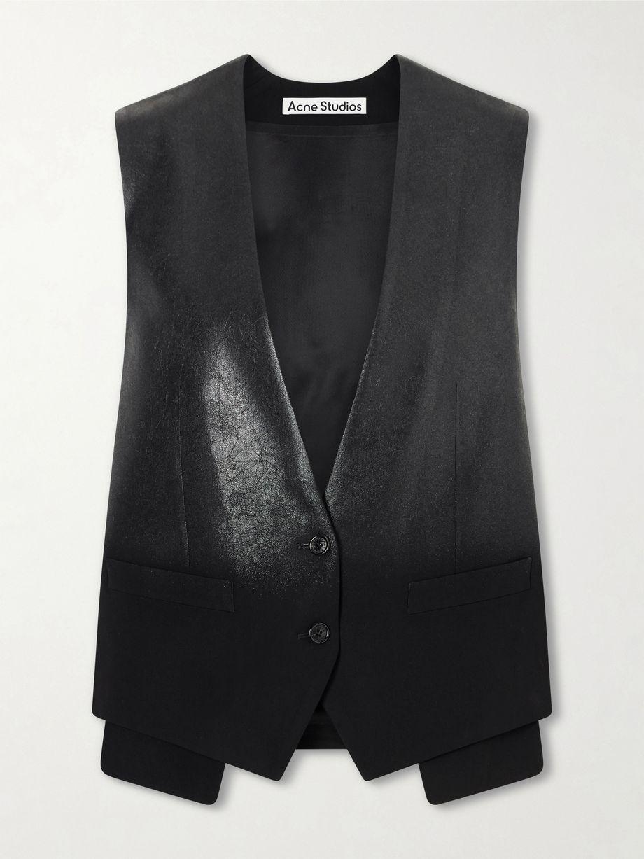 Degradé coated-woven vest by ACNE STUDIOS