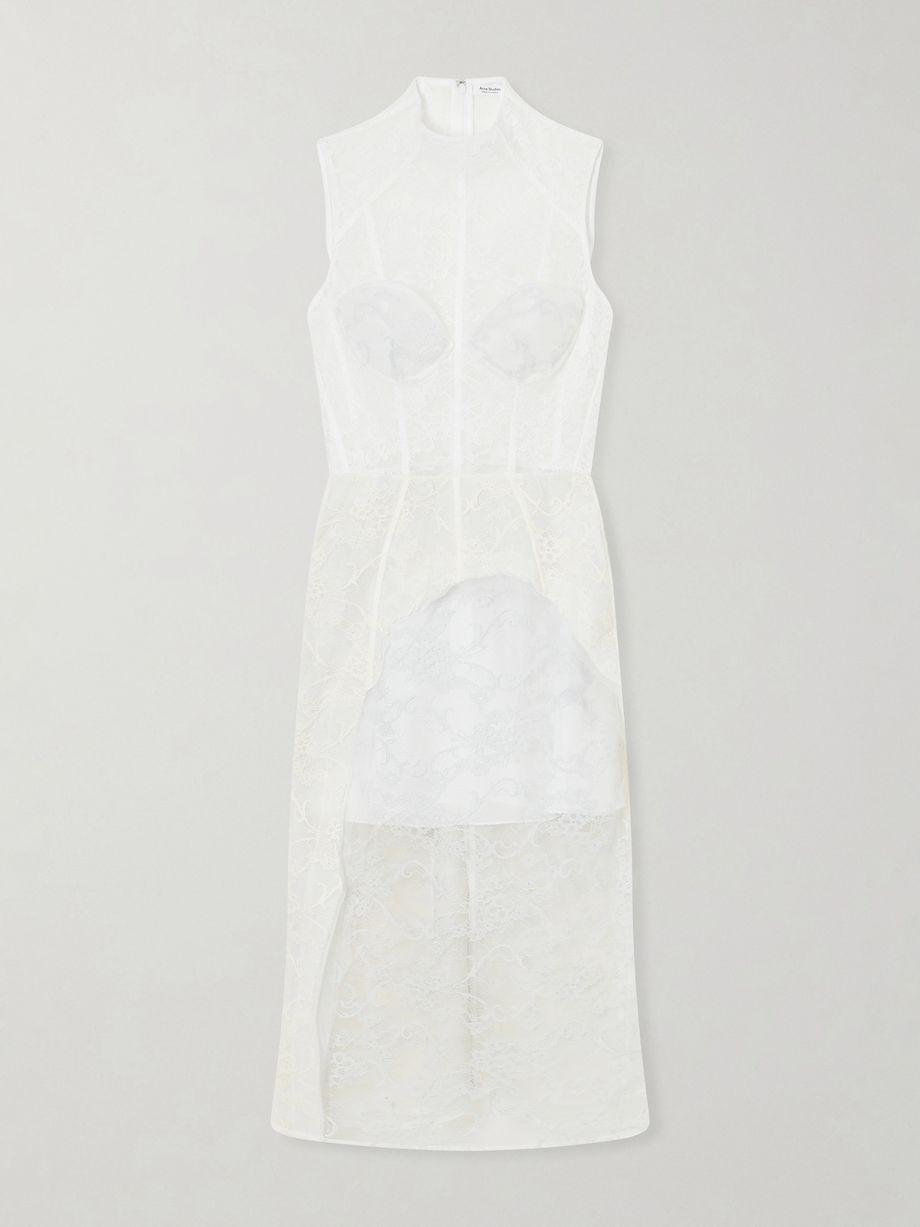 Delucia cotton-blend lace midi dress by ACNE STUDIOS