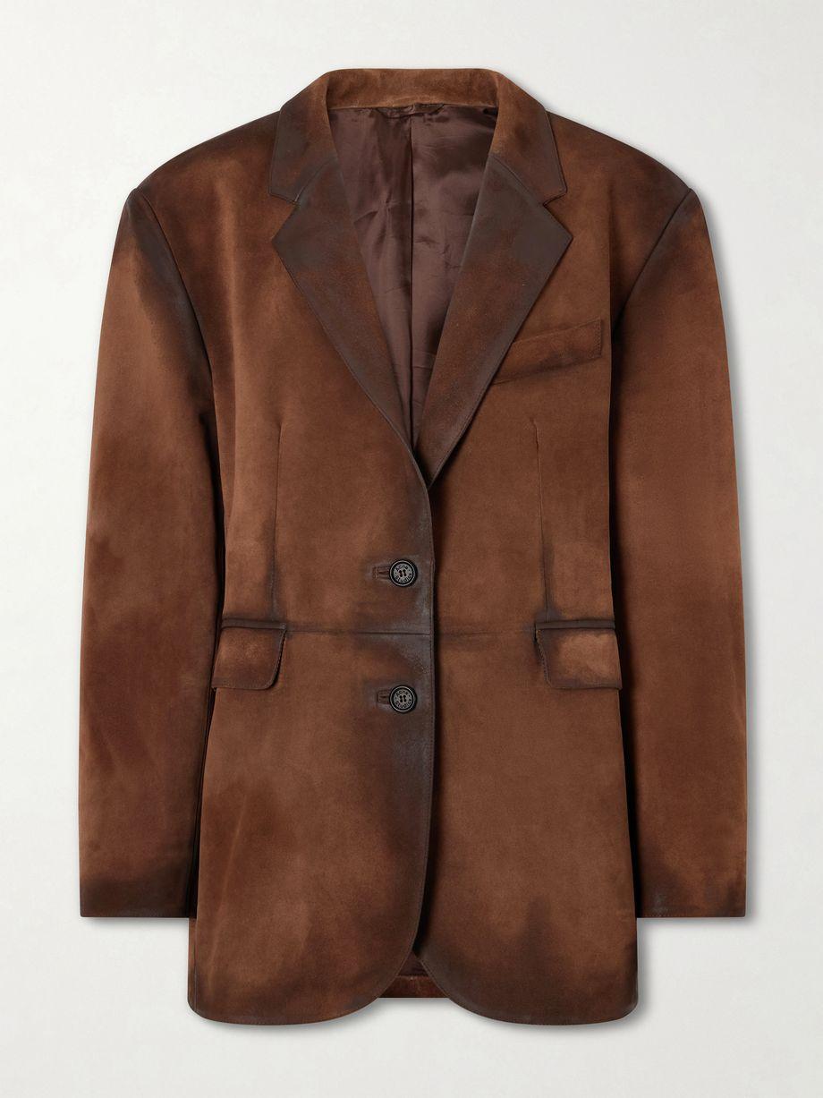 Distressed suede blazer by ACNE STUDIOS