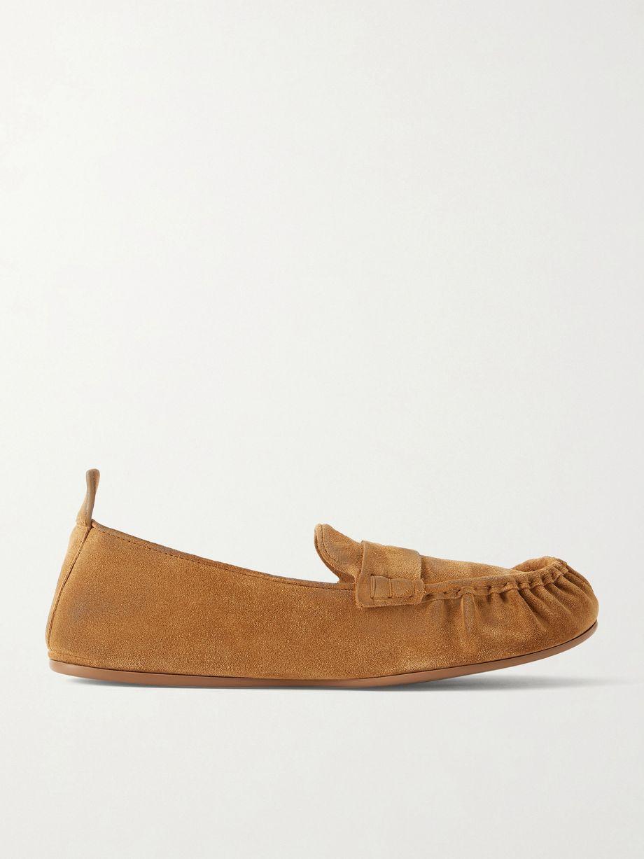 Distressed suede loafers by ACNE STUDIOS