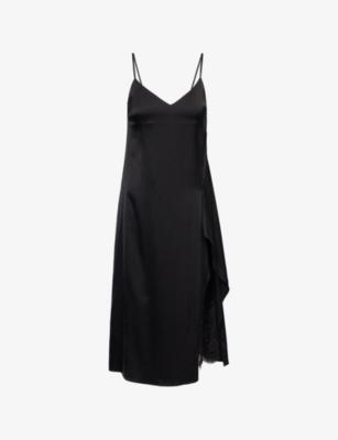 Docketta Lace-Trim Satin Midi Dress by ACNE STUDIOS