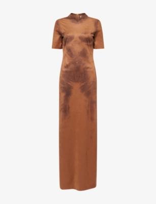 Dueda Printed Faux-Suede Maxi Dress by ACNE STUDIOS
