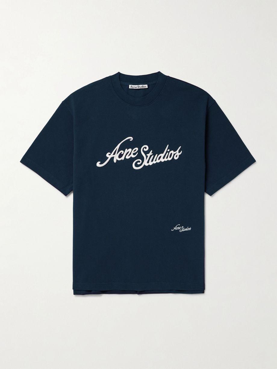 Exford Logo-Embroidered Cotton-Piqué T-Shirt by ACNE STUDIOS
