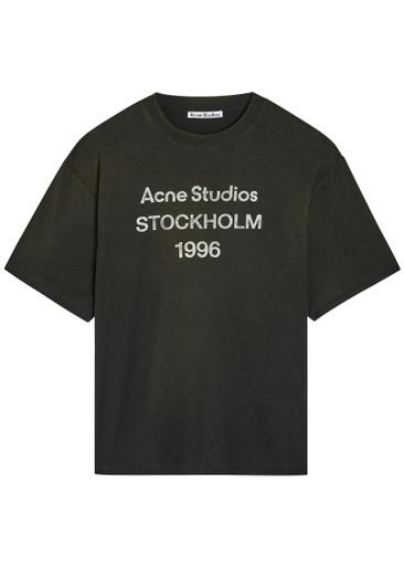Exford printed cotton-blend T-shirt by ACNE STUDIOS
