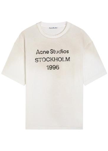 Exford printed cotton-blend T-shirt by ACNE STUDIOS