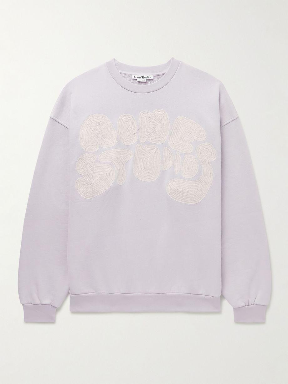 Fyre Logo-Embroidered Cotton-Jersey Sweatshirt by ACNE STUDIOS