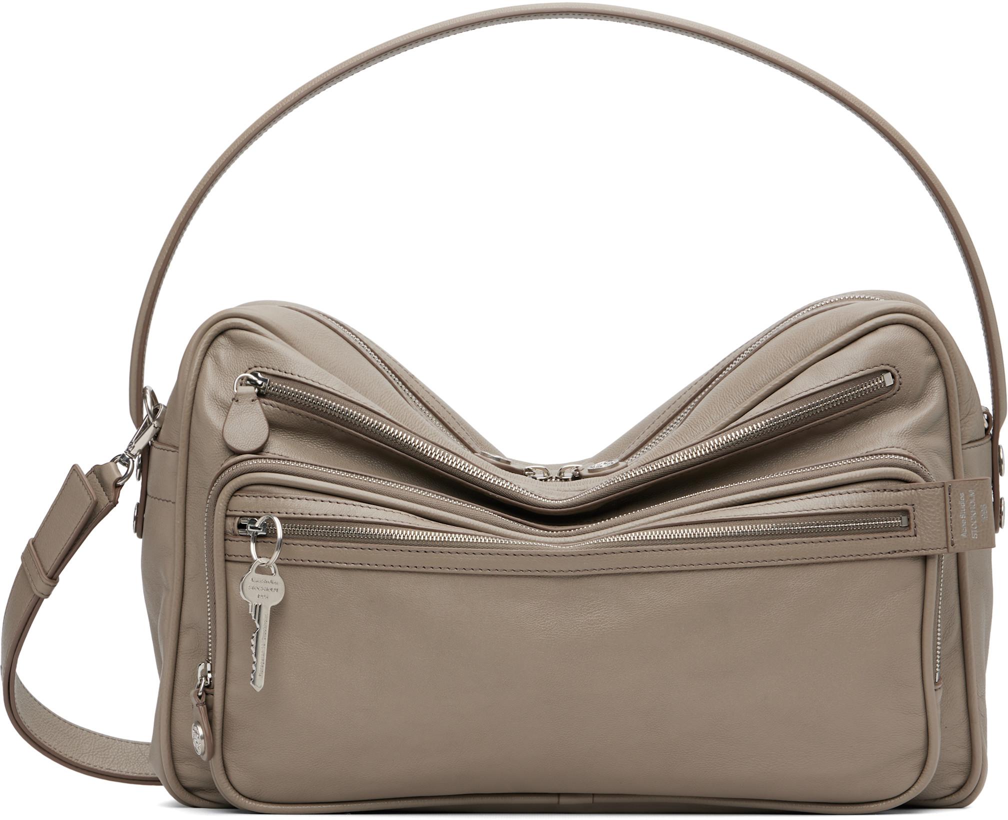 Gray Camero Camera Shoulder Bag by ACNE STUDIOS