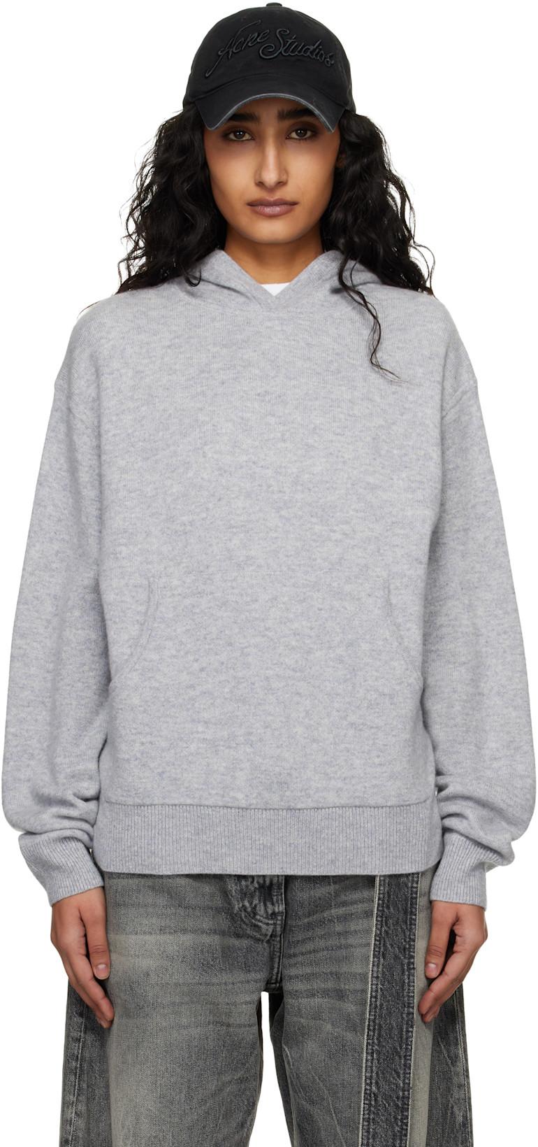 Gray Cashmere Hoodie by ACNE STUDIOS