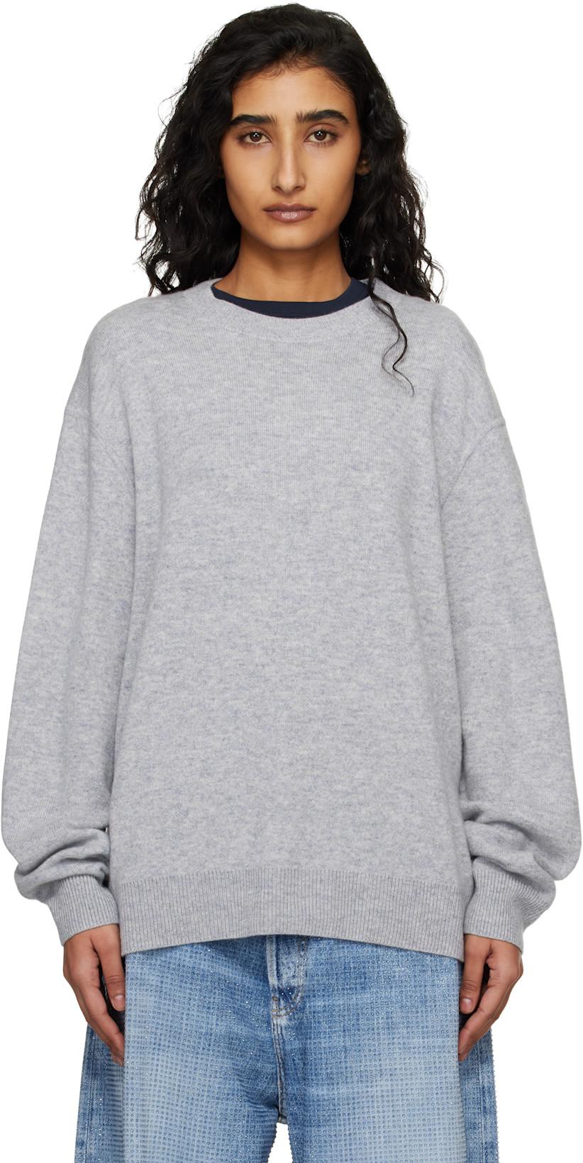 Gray Cashmere Sweater by ACNE STUDIOS