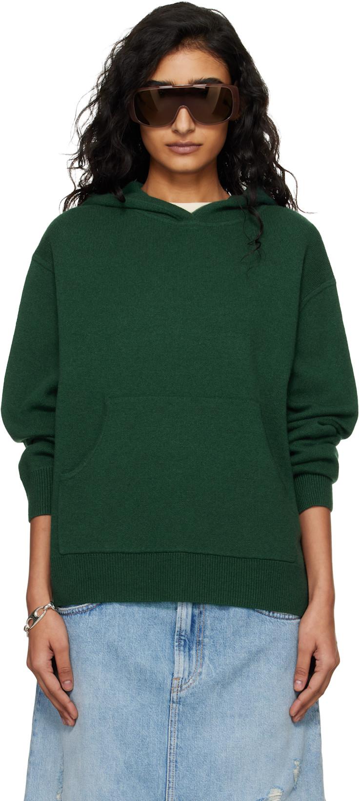 Green Cashmere Hoodie by ACNE STUDIOS