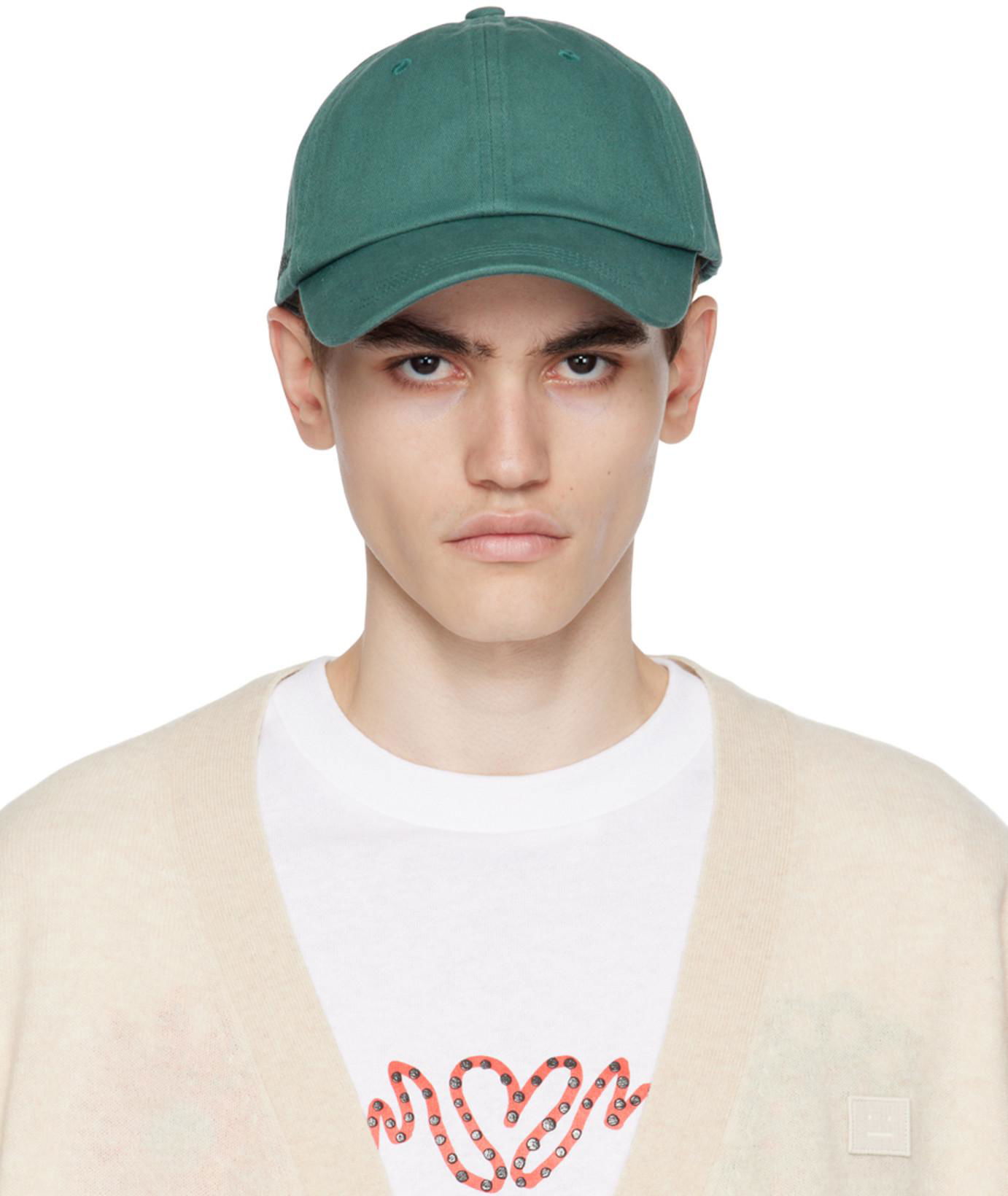 Green Embroidered Cap by ACNE STUDIOS