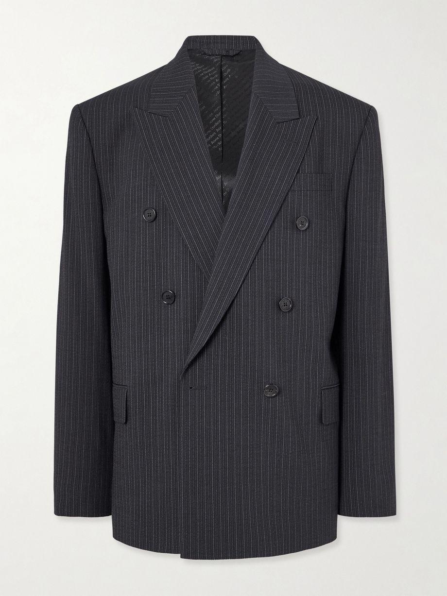 Jarvel Double-Breasted Pinstriped Wool-Blend Suit Jacket by ACNE STUDIOS Jarvel Double-Breasted Pinstriped Wool-Blend Suit Jacket by ACNE STUDIOS