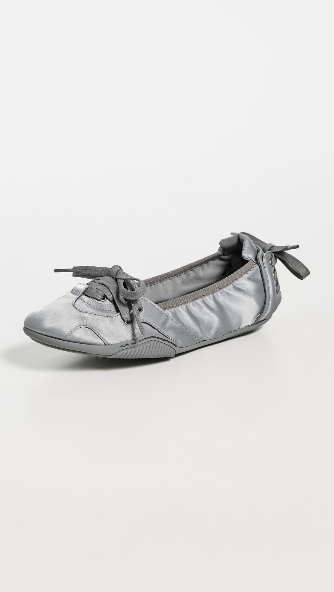 Lace Up Satin Ballet Flats by ACNE STUDIOS