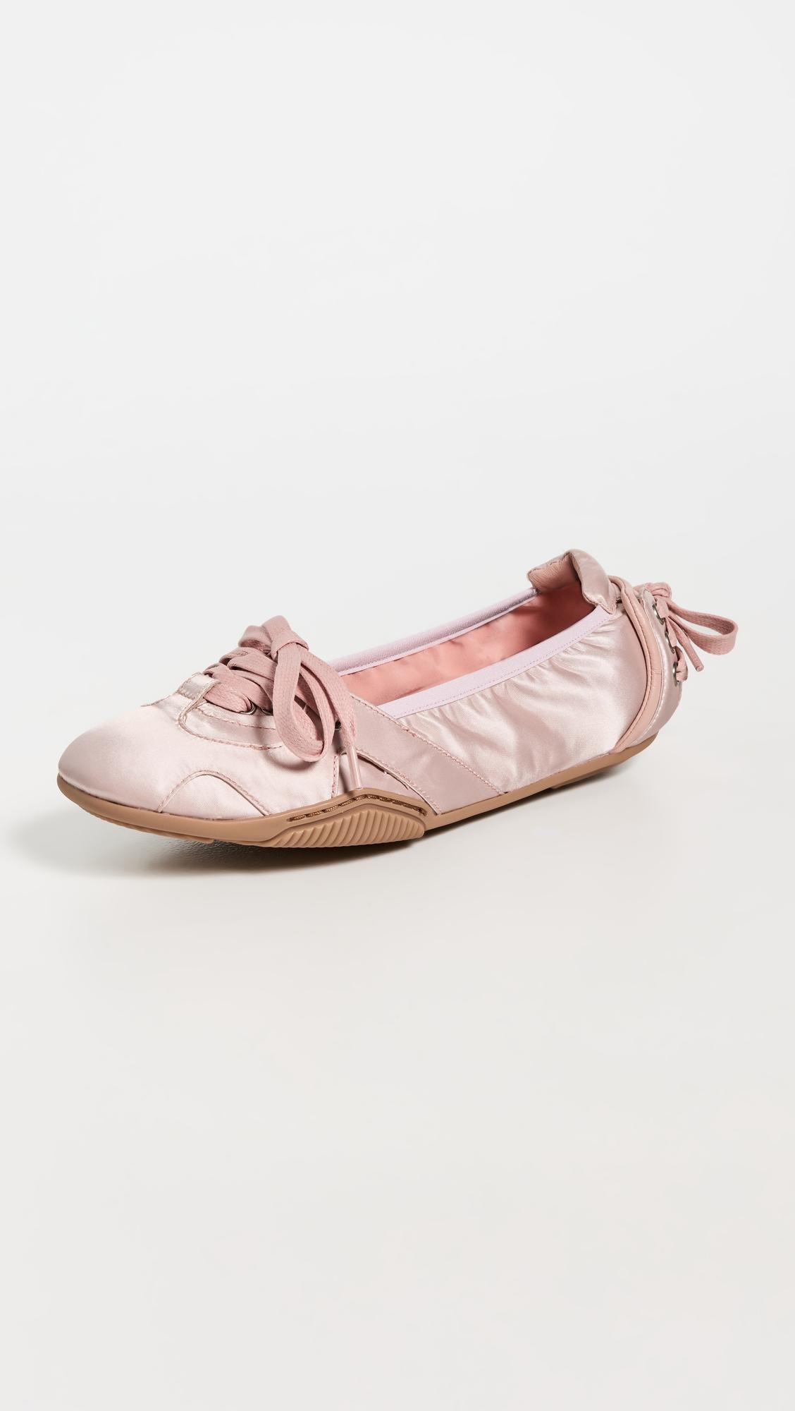 Lace Up Satin Flats by ACNE STUDIOS
