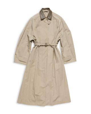 Leather Collar Trench Coat by ACNE STUDIOS