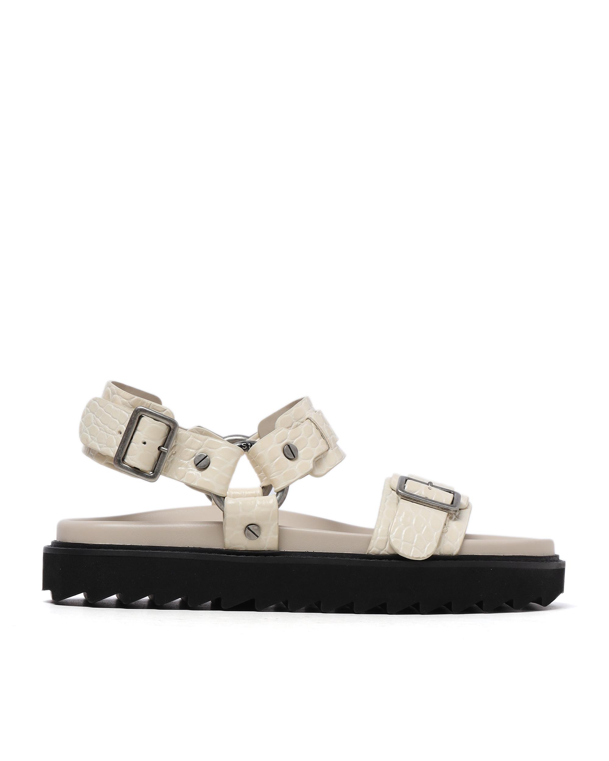 Leather buckle sandals by ACNE STUDIOS