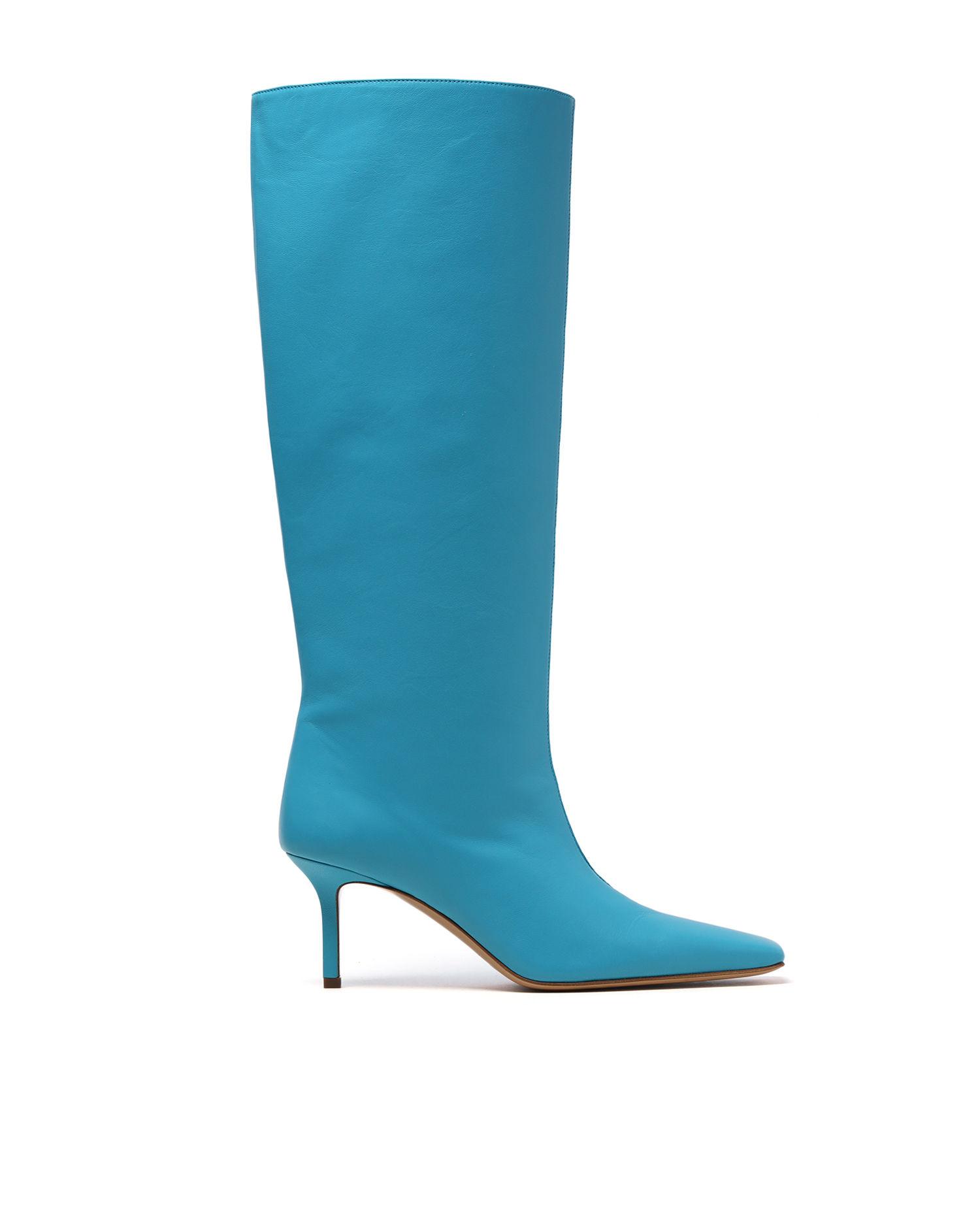 Leather heel boots by ACNE STUDIOS