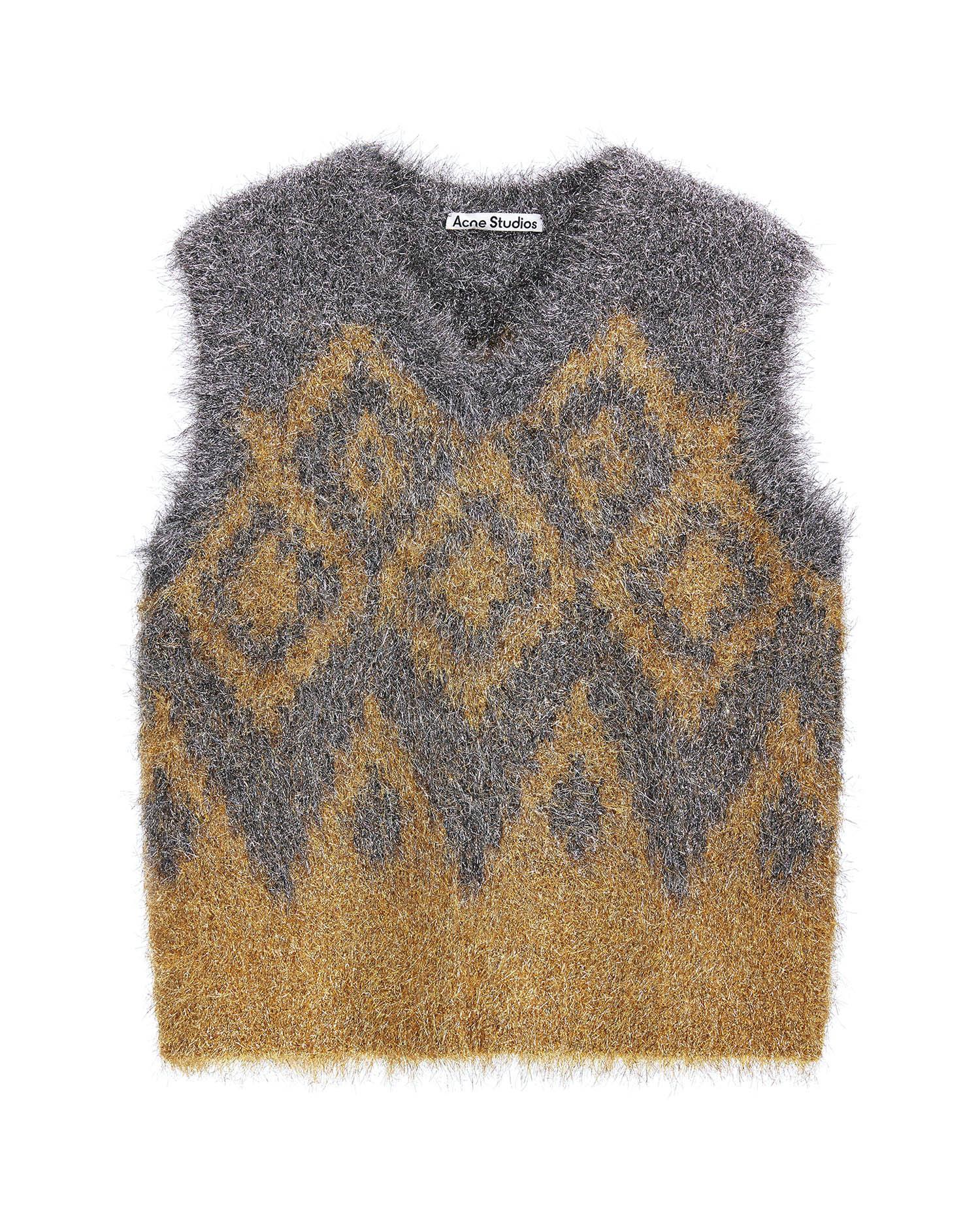 Metallic knit vest by ACNE STUDIOS