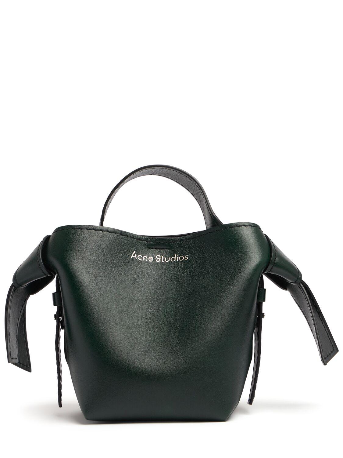 Mini Musubi Leather Top Handle Bag by ACNE STUDIOS