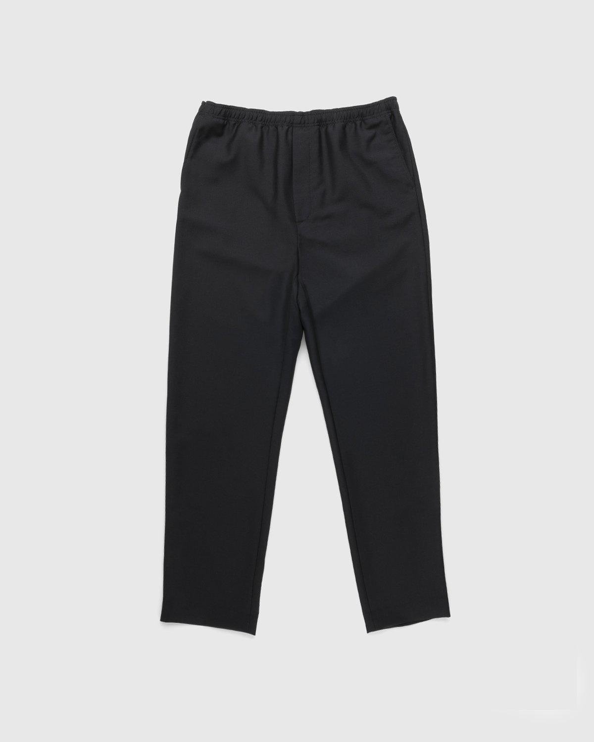 Mohair Blend Drawstring Trousers Black by ACNE STUDIOS