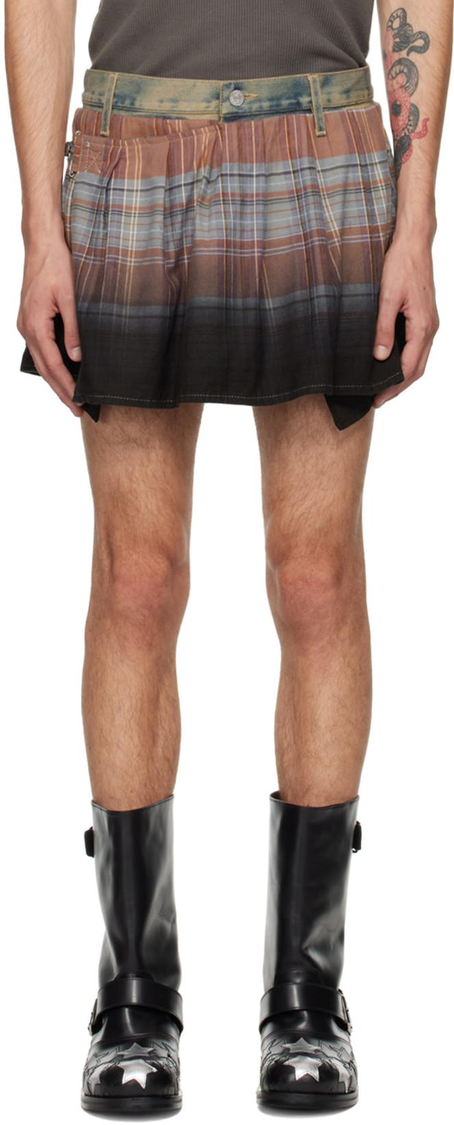 Multicolour Flannel Mini Skirt by ACNE STUDIOS