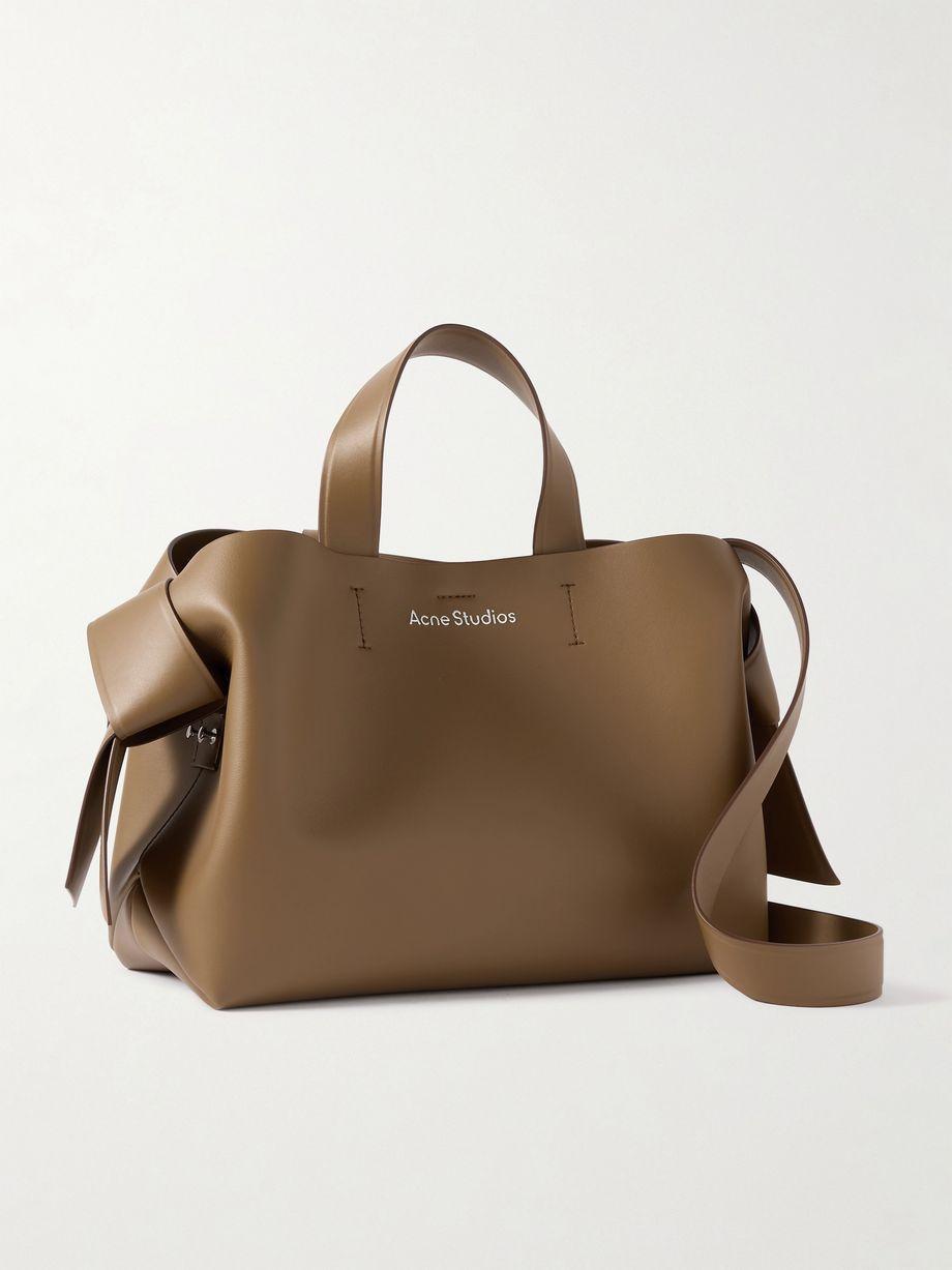 Musubi knotted leather tote by ACNE STUDIOS