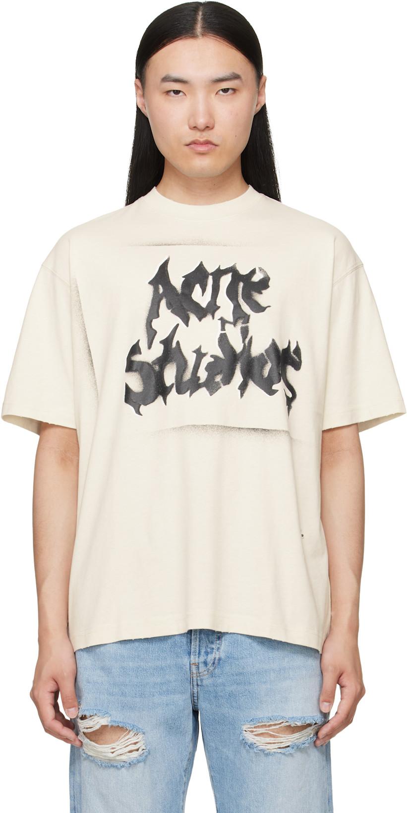 Off-White Gothic Logo T-shirt by ACNE STUDIOS