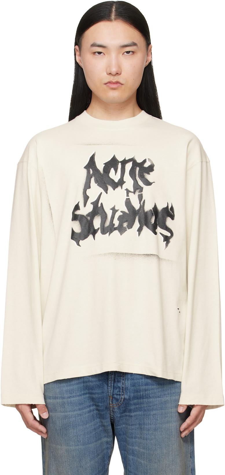 Off-White Gothic Logo T-shirt by ACNE STUDIOS