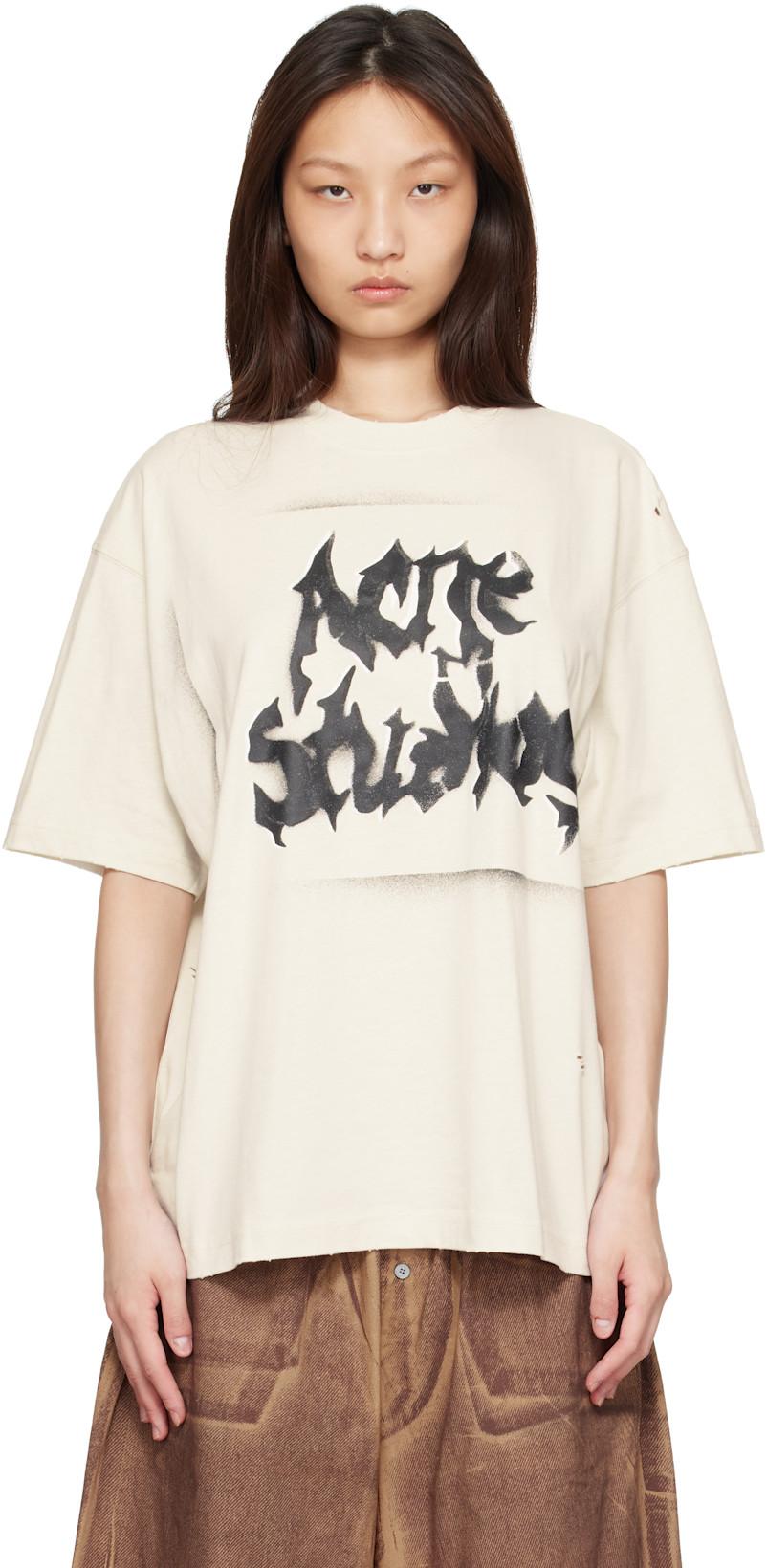 Off-White Gothic Logo T-shirt by ACNE STUDIOS