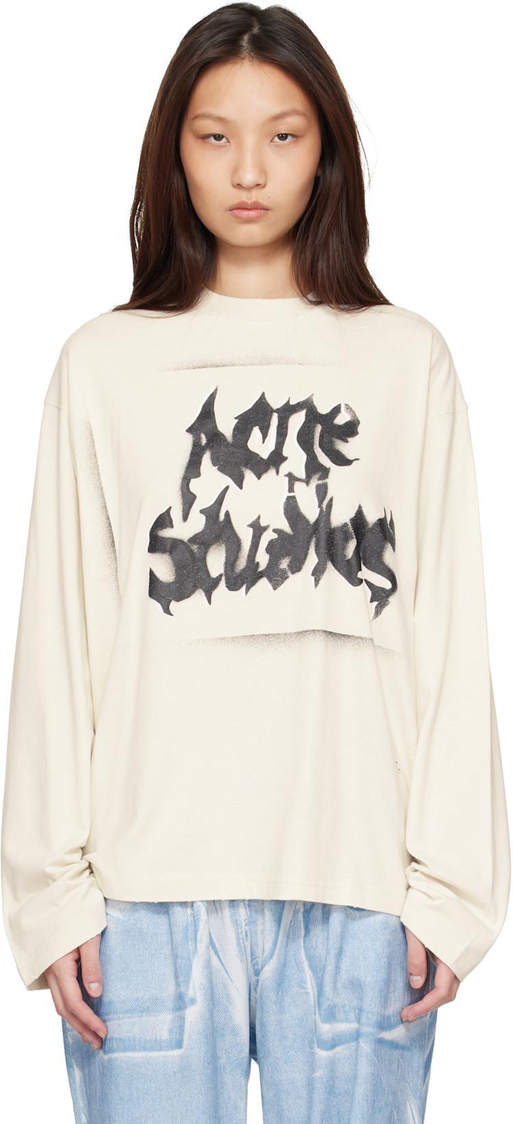 Off-White Gothic Logo T-shirt by ACNE STUDIOS