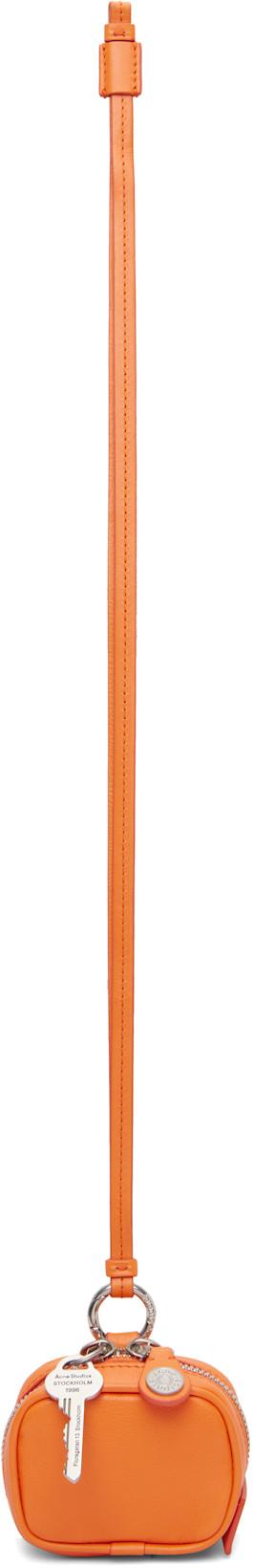 Orange Camero Clip Headphones Case by ACNE STUDIOS