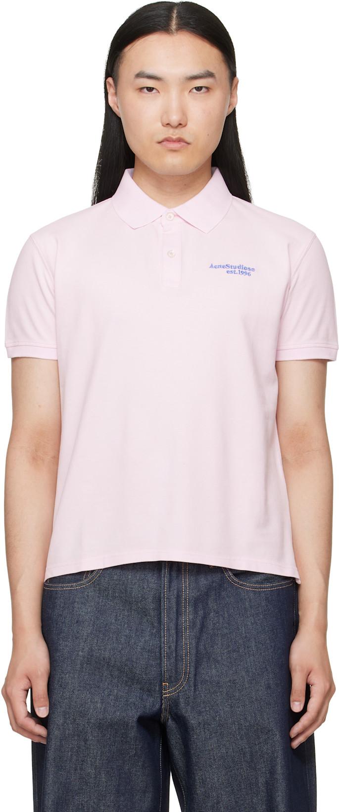 Pink Logo Polo by ACNE STUDIOS