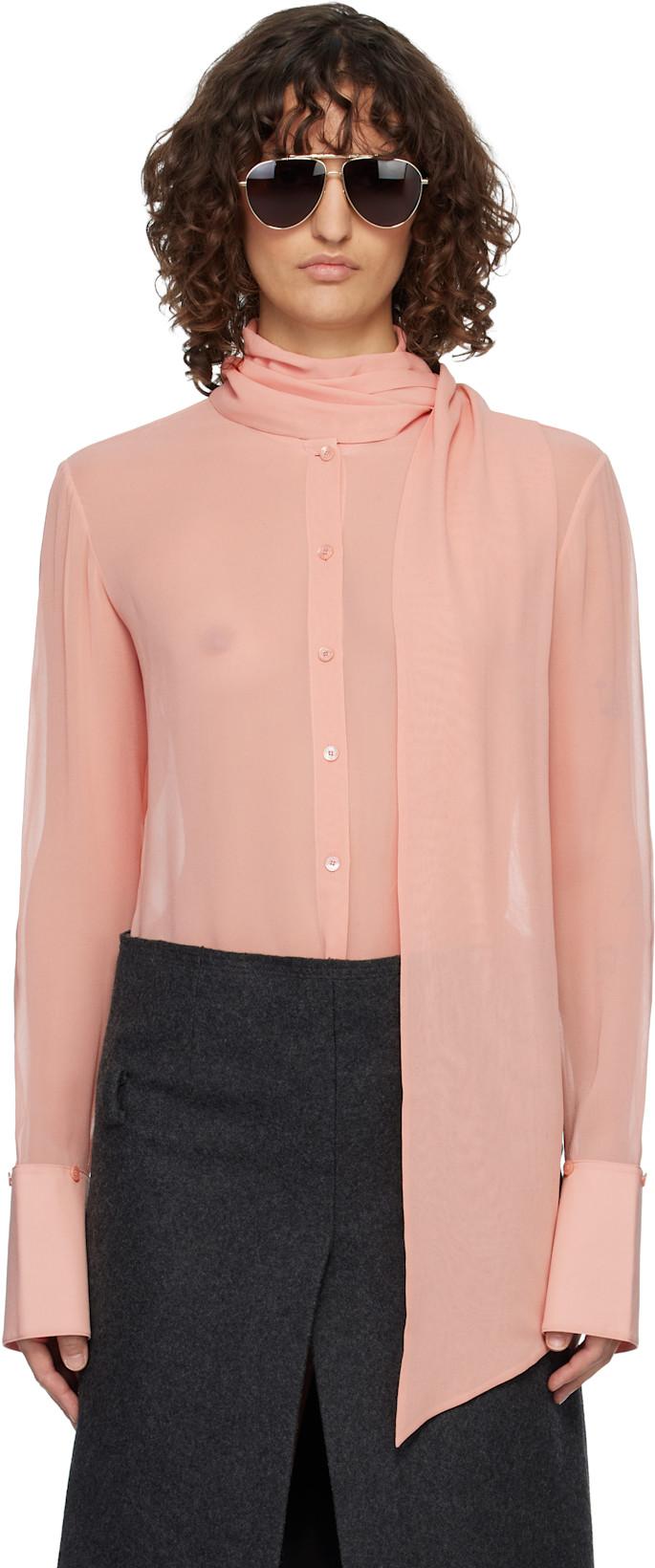 Pink Silk Shirt by ACNE STUDIOS