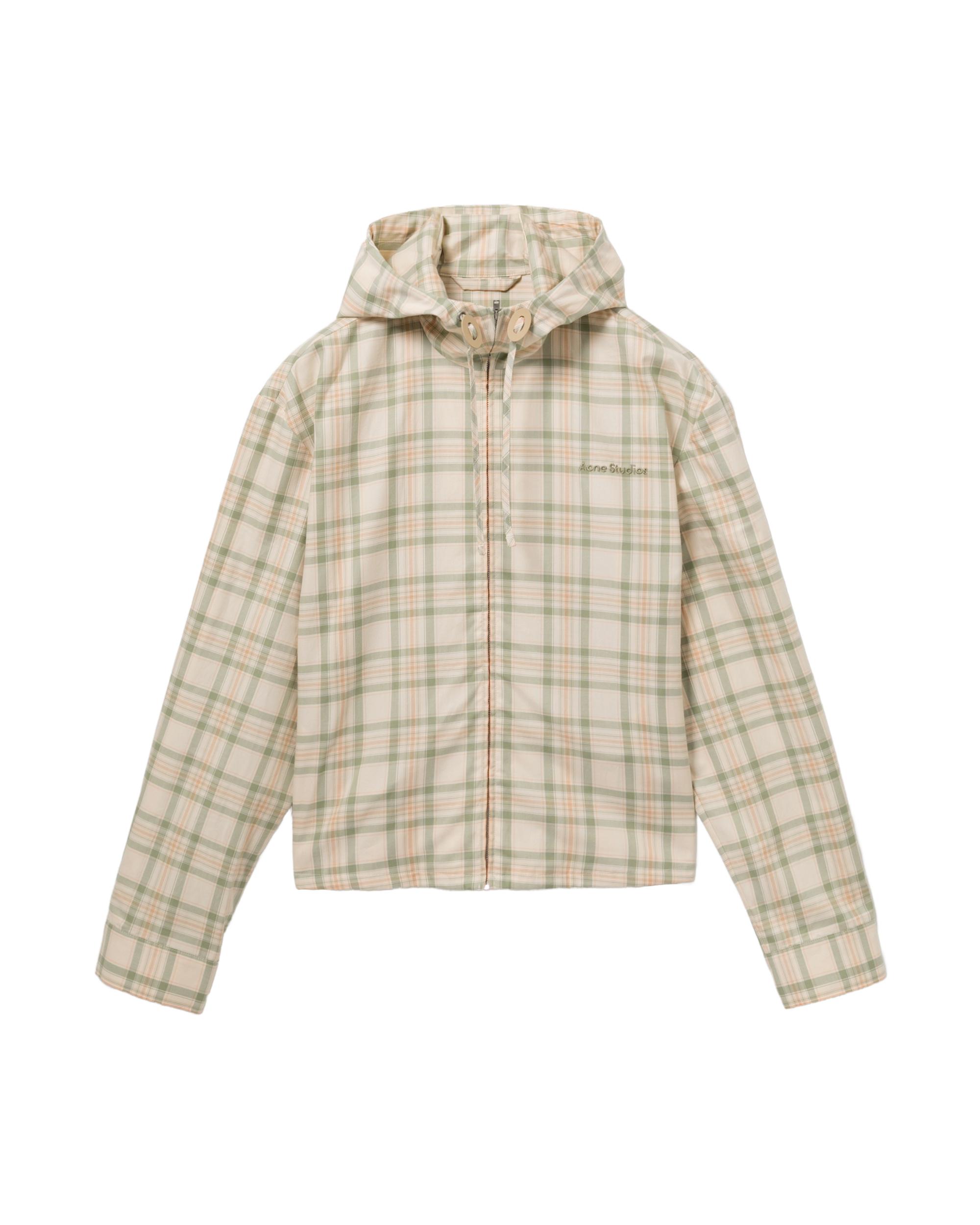 Plaid hoodied jacket by ACNE STUDIOS