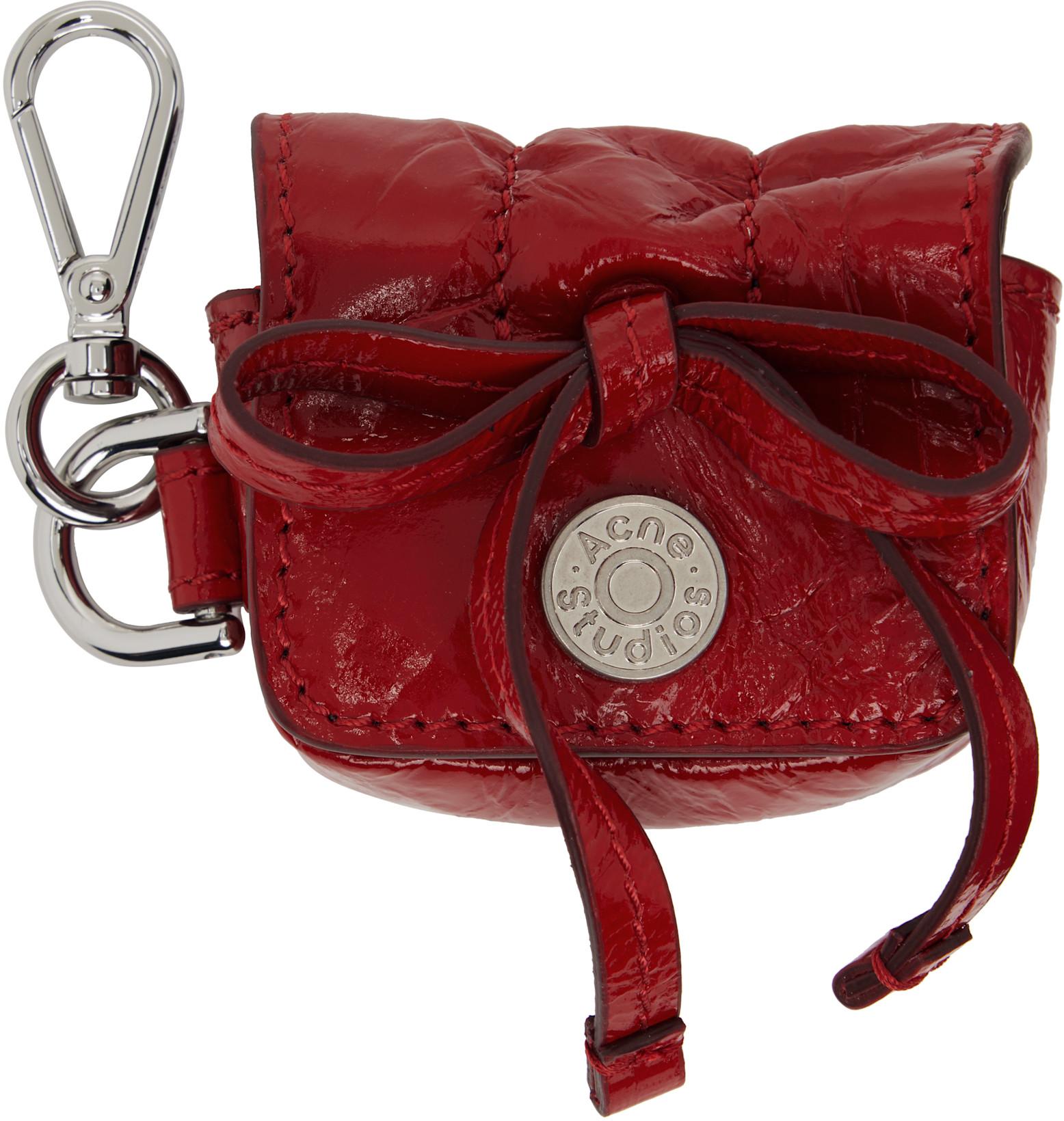 Red Multipocket Headphones Case by ACNE STUDIOS