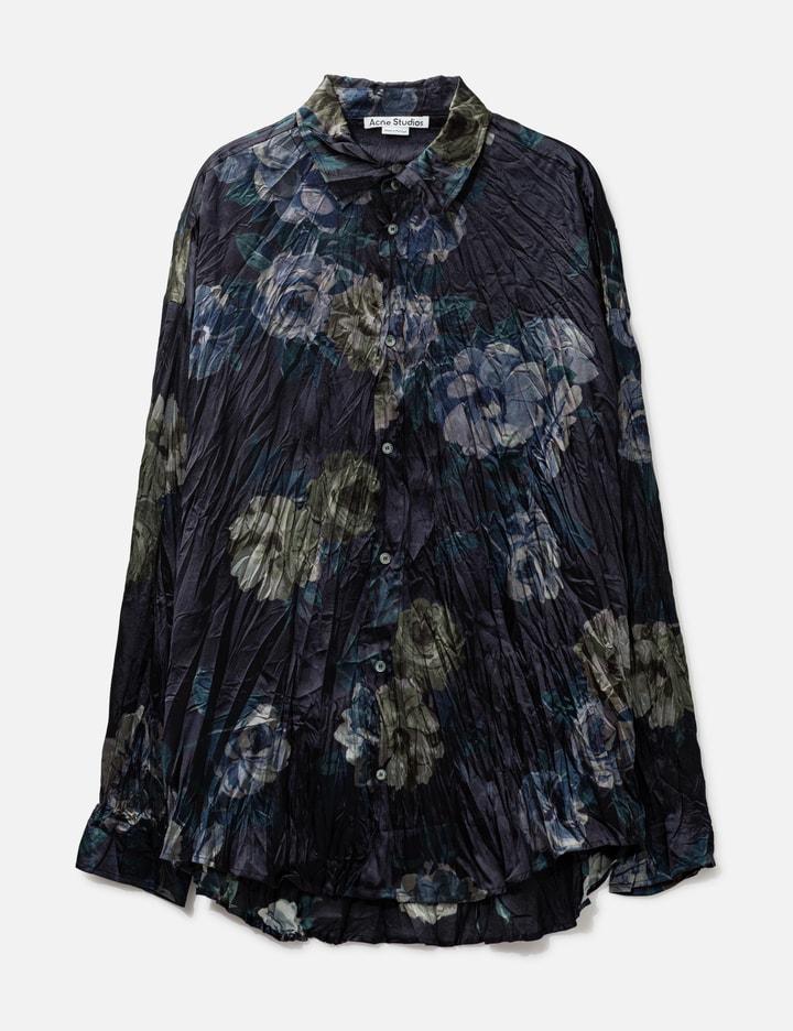 Setar Oversized Floral Print Crinkled-Satin Shirt by ACNE STUDIOS
