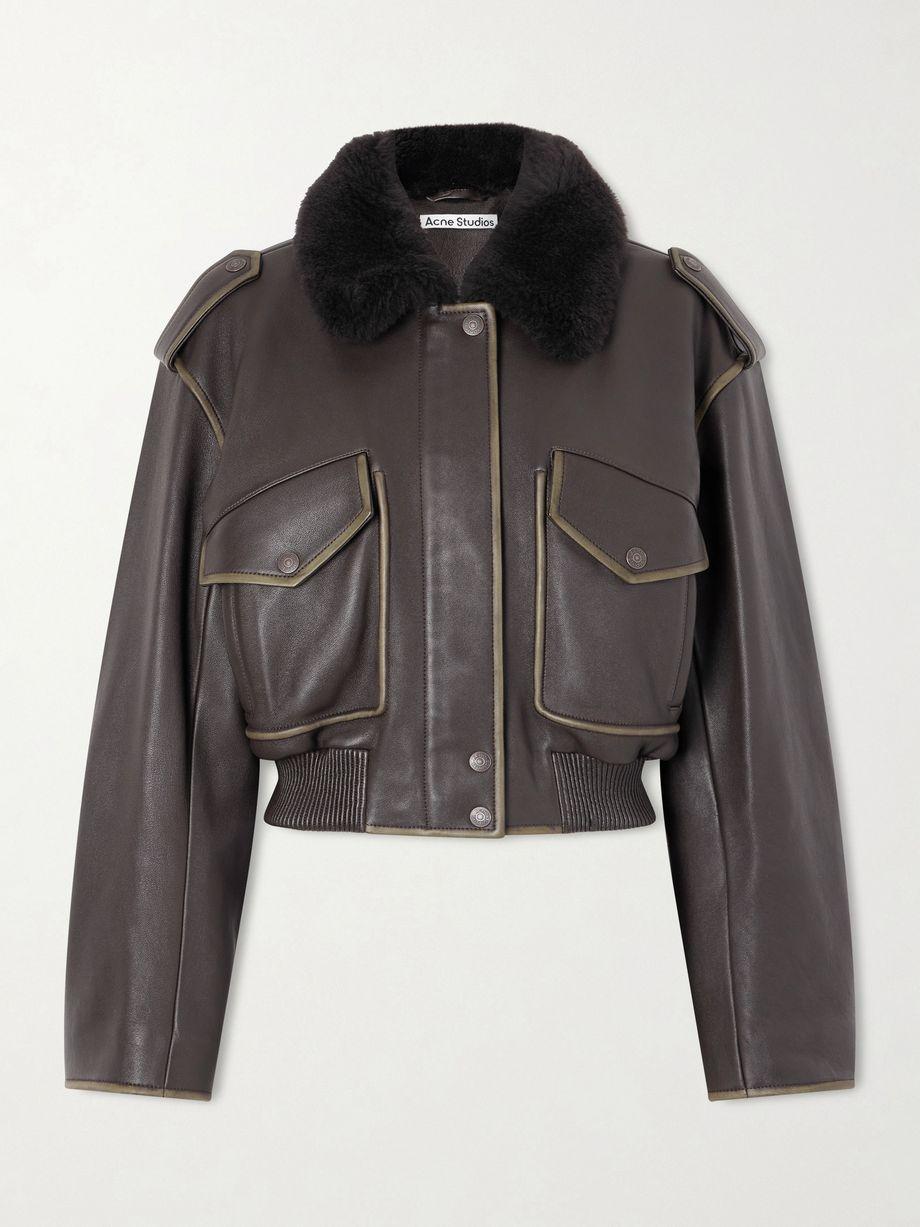 Shearling bomber jacket by ACNE STUDIOS