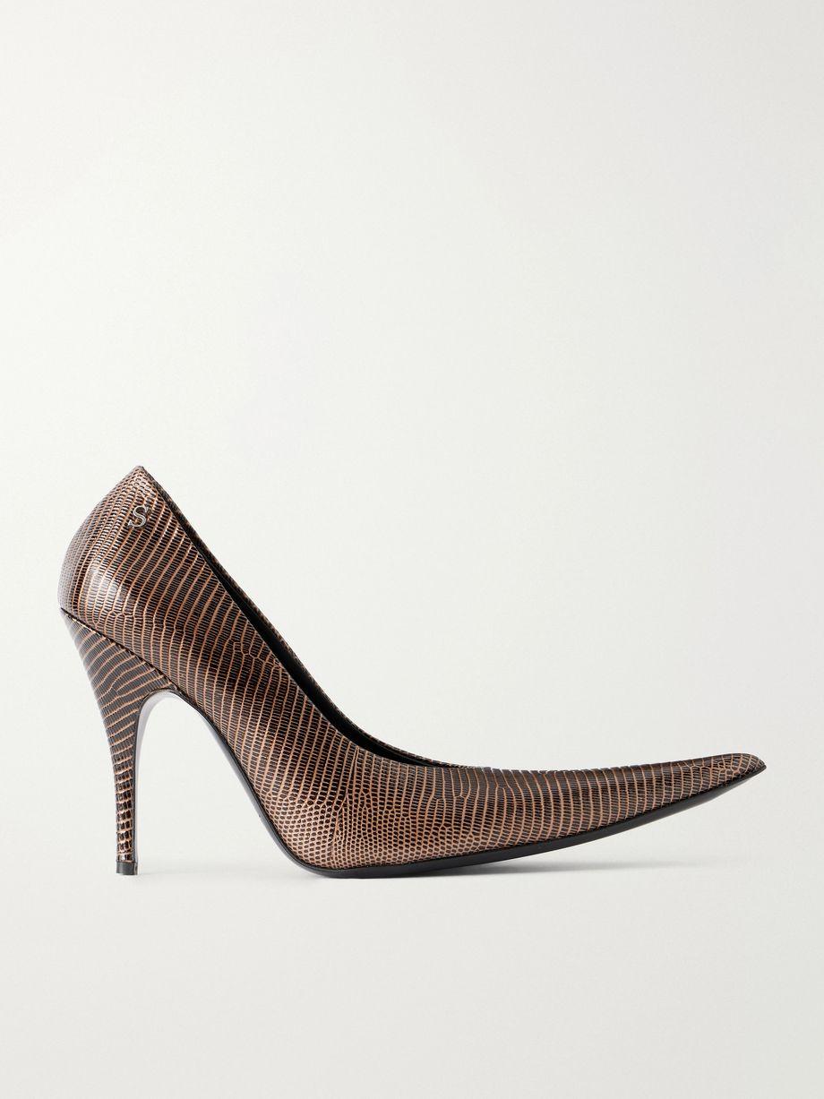 Snake-effect leather pumps by ACNE STUDIOS