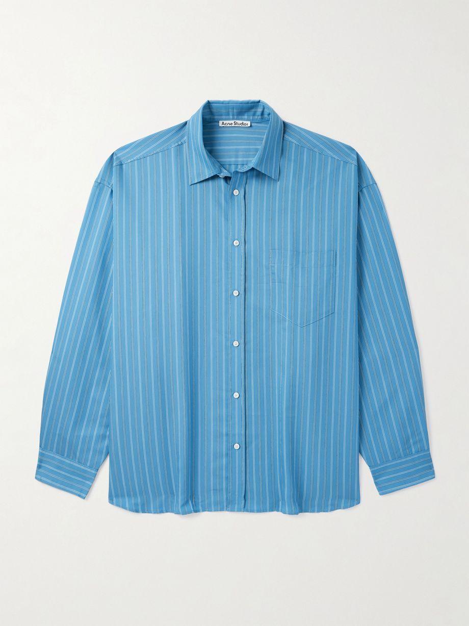 Soffia Oversized Striped Lyocell-Blend Shirt by ACNE STUDIOS