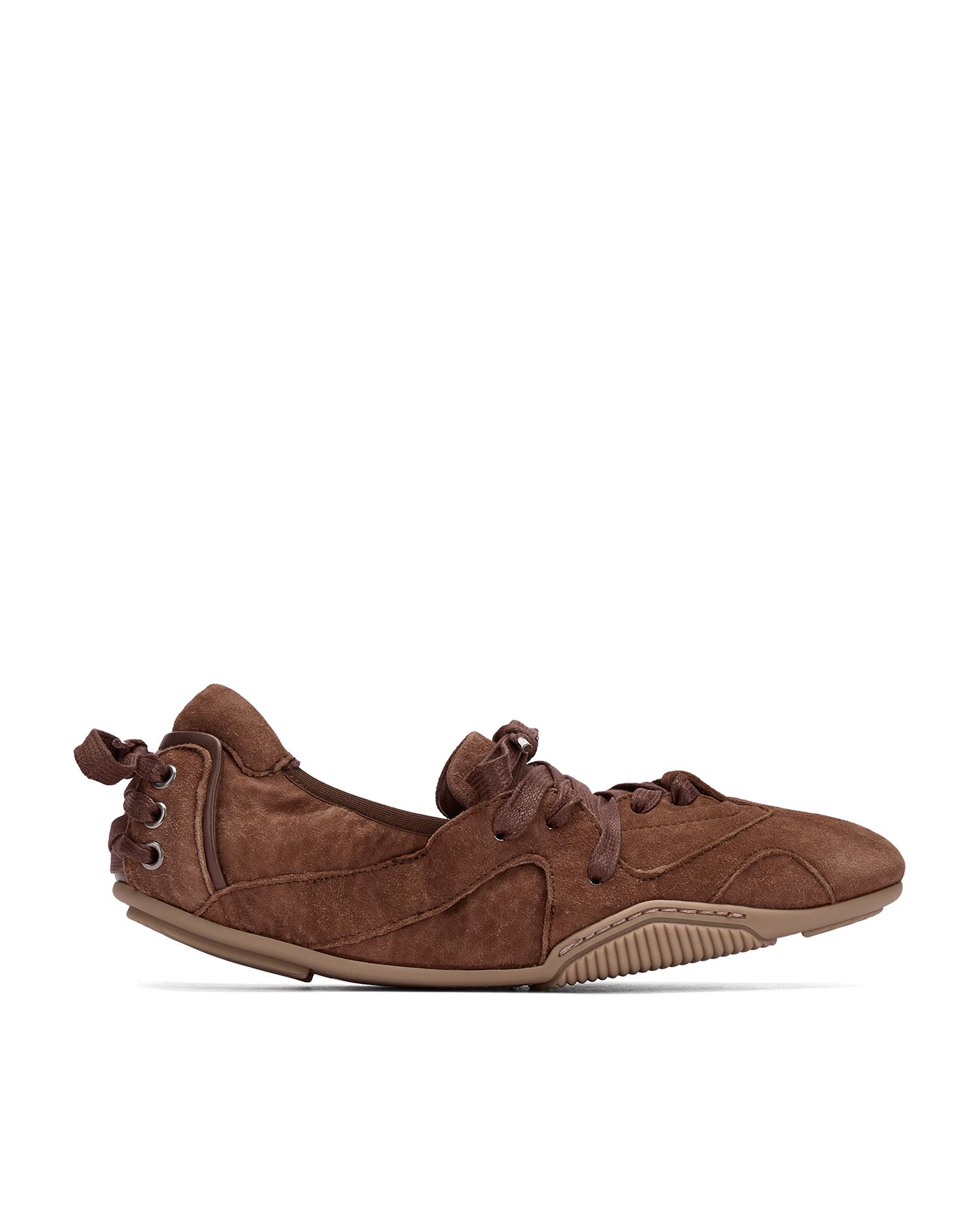 Suede panelled low-top sneakers by ACNE STUDIOS