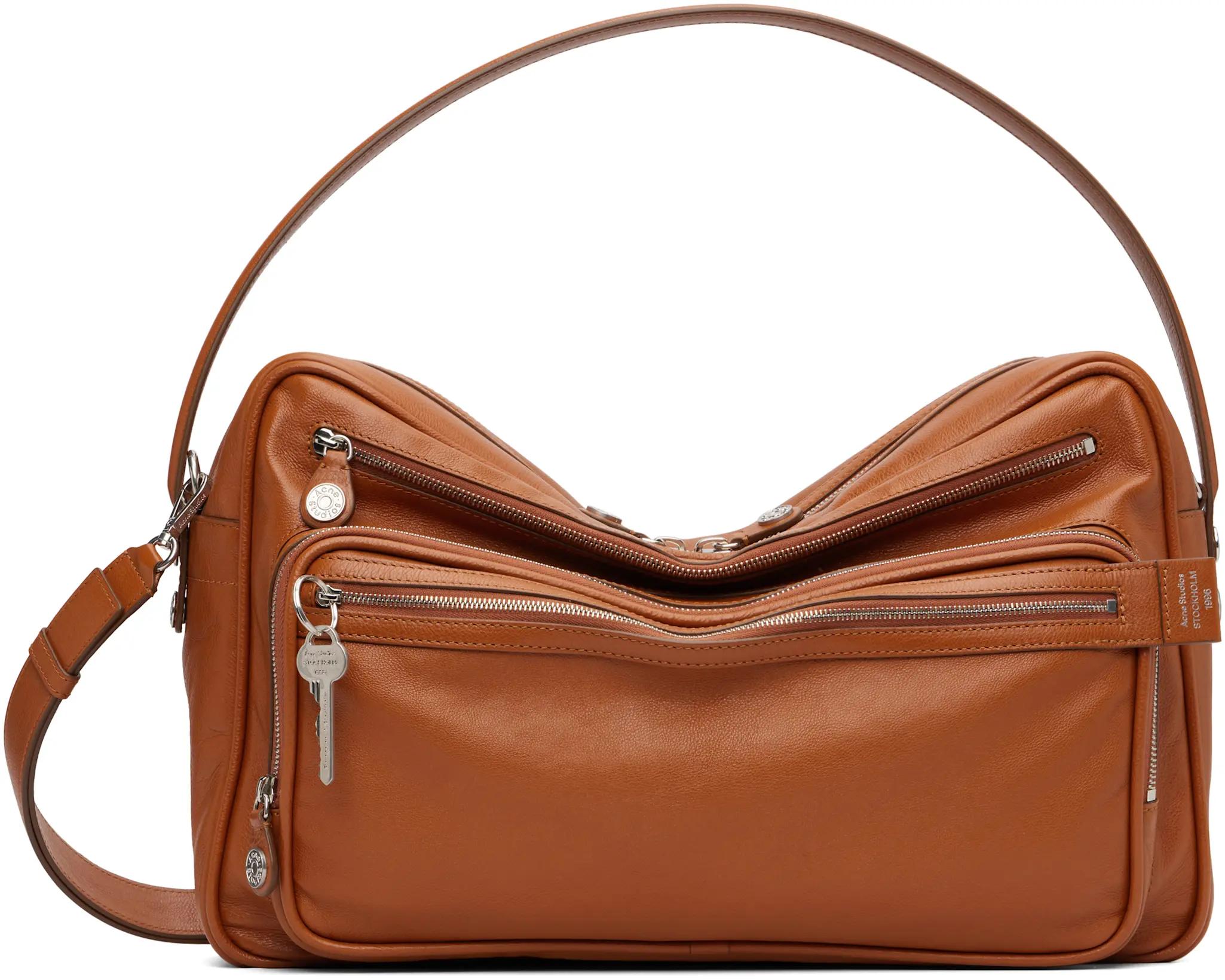 Tan Camero Camera Shoulder Bag by ACNE STUDIOS